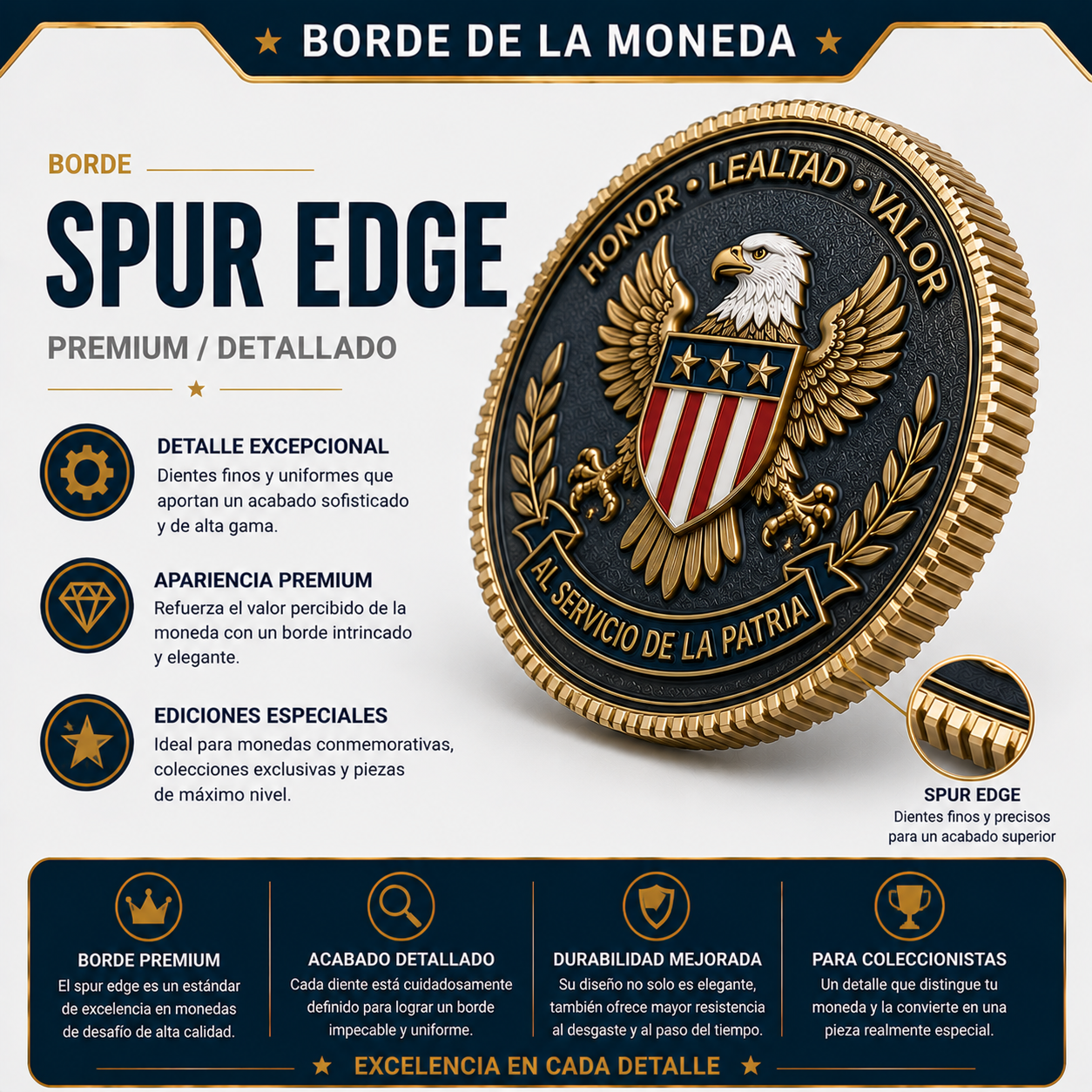 Spur edge