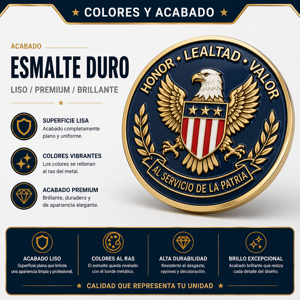 Acabado hard enamel o esmalte duro