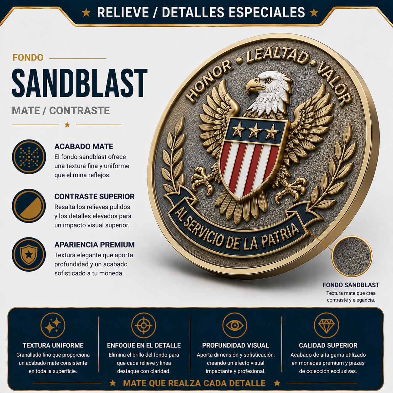 Fondo sandblast