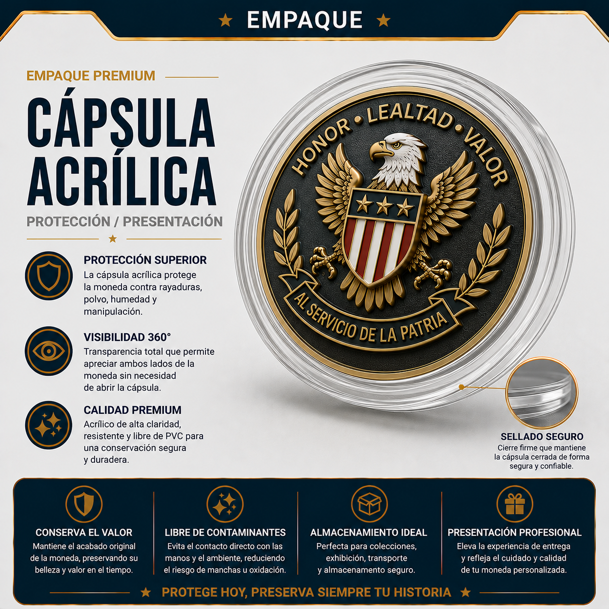 Cápsula acrílica