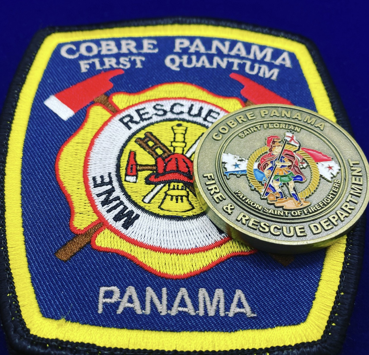 Moneda de reto personalizada para fuerzas de seguridad