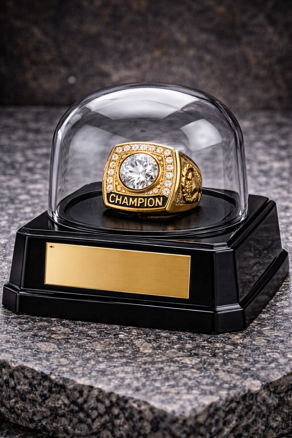 Game Day Trophy Ring - anillos deportivos personalizados para premiación inmediata