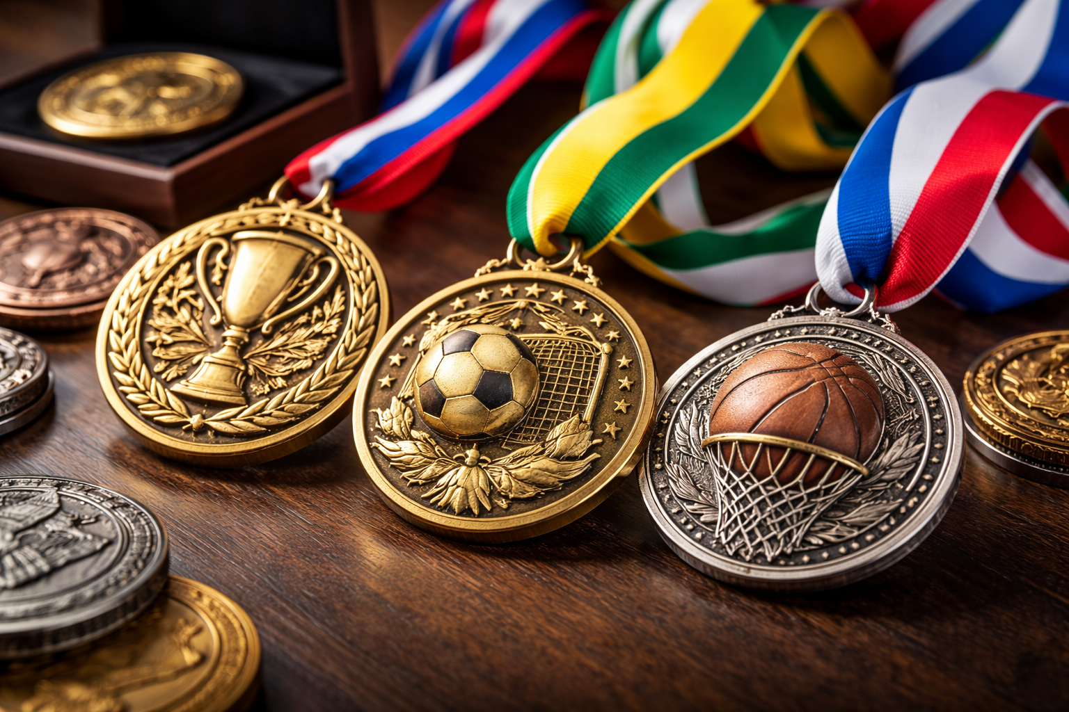 Medallón deportivo personalizado 2D/3D con presencia institucional y acabado premium