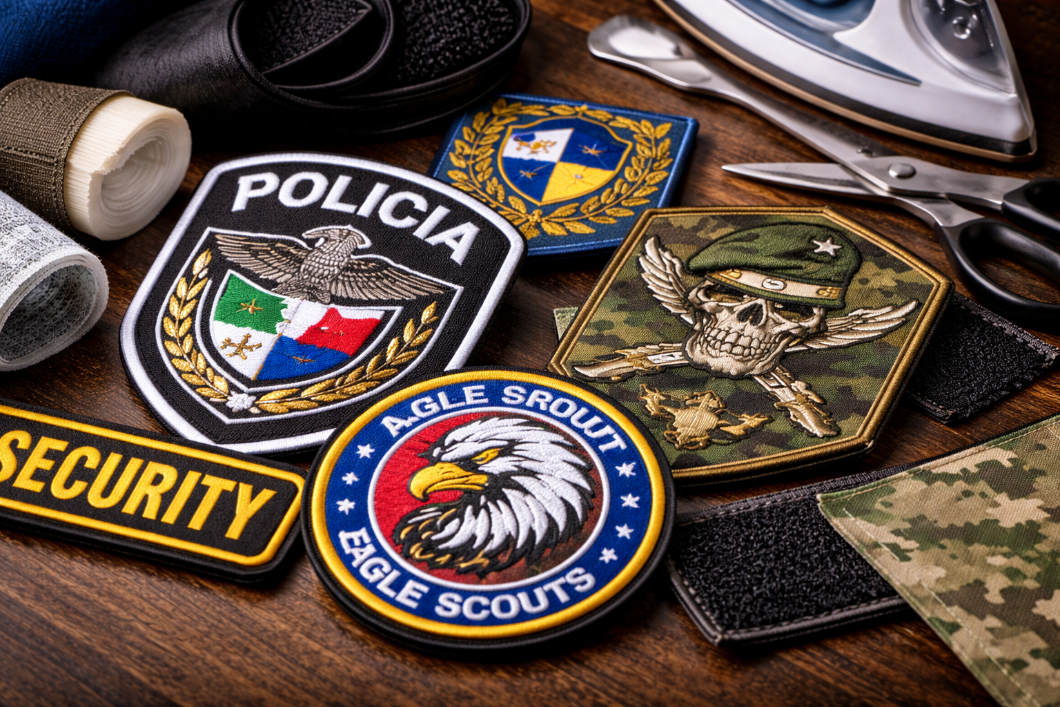 parches bordados personalizados para uniformes y empresas