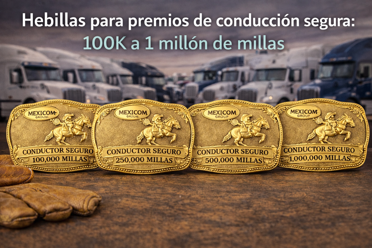Premios de conducción segura con hebillas