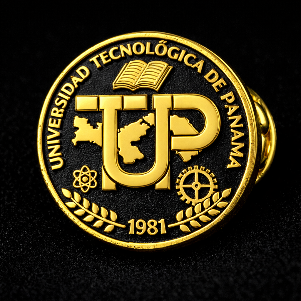 Pines de graduación en Panamá personalizados para universidad