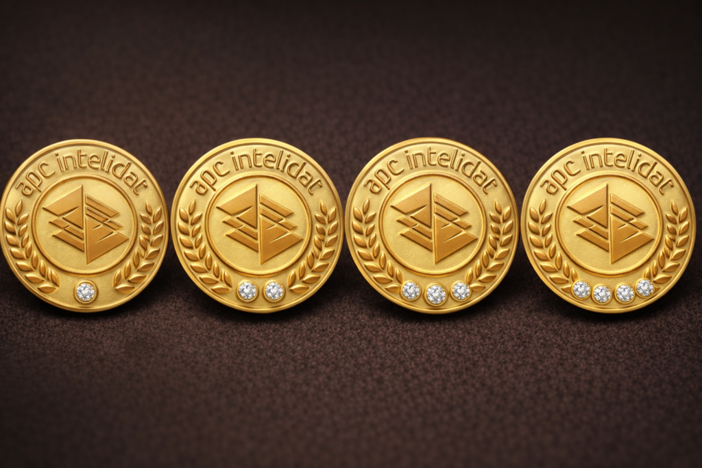 Pines metálicos con esmalte suave de alta definición