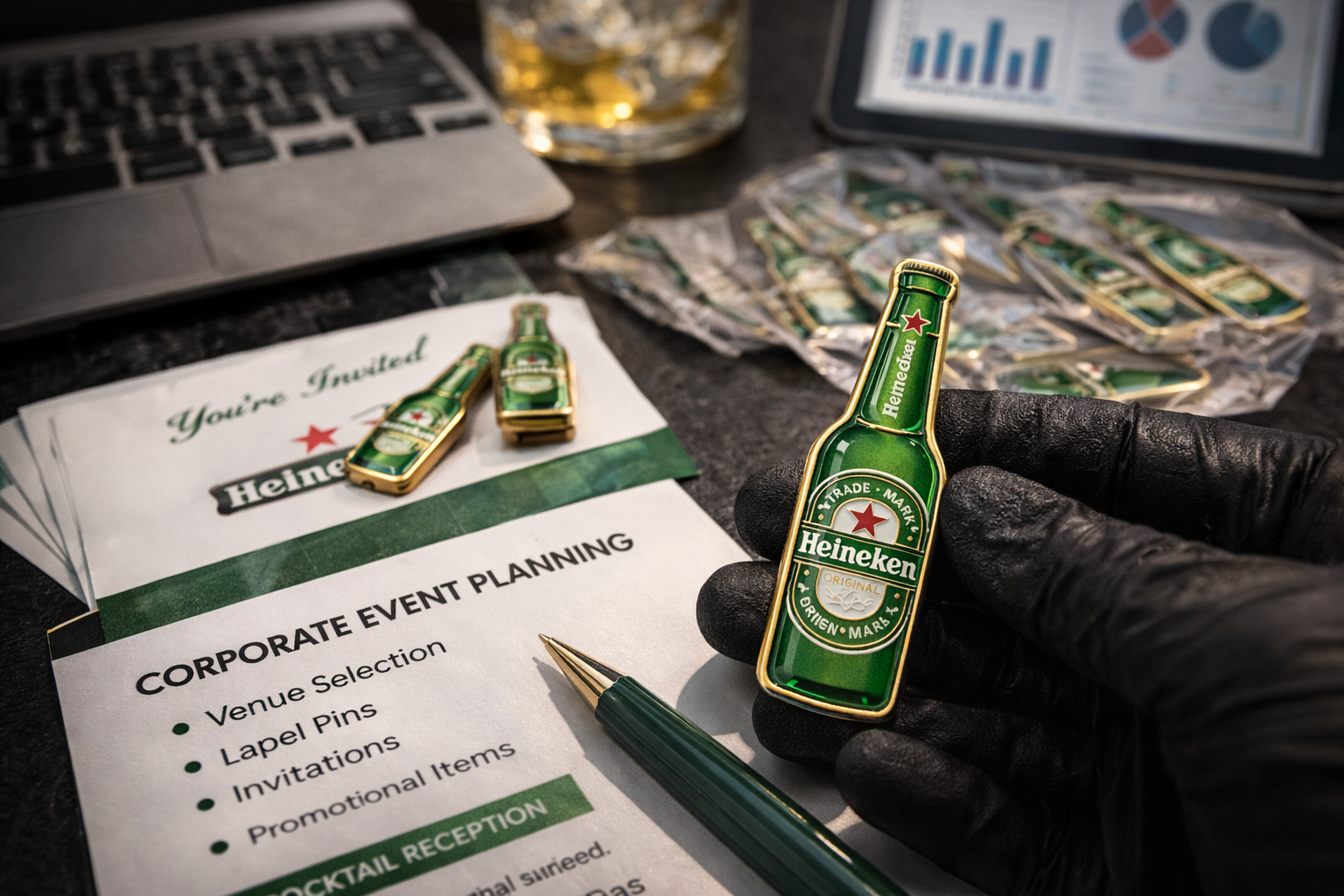 Planificación de pines para eventos corporativos en Latinoamérica