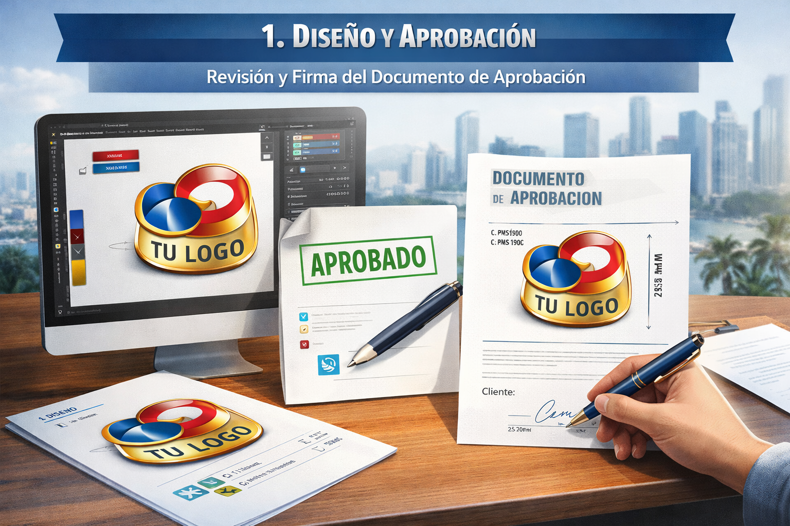 diseño y aprobación tiempos de producción pines personalizados Panamá