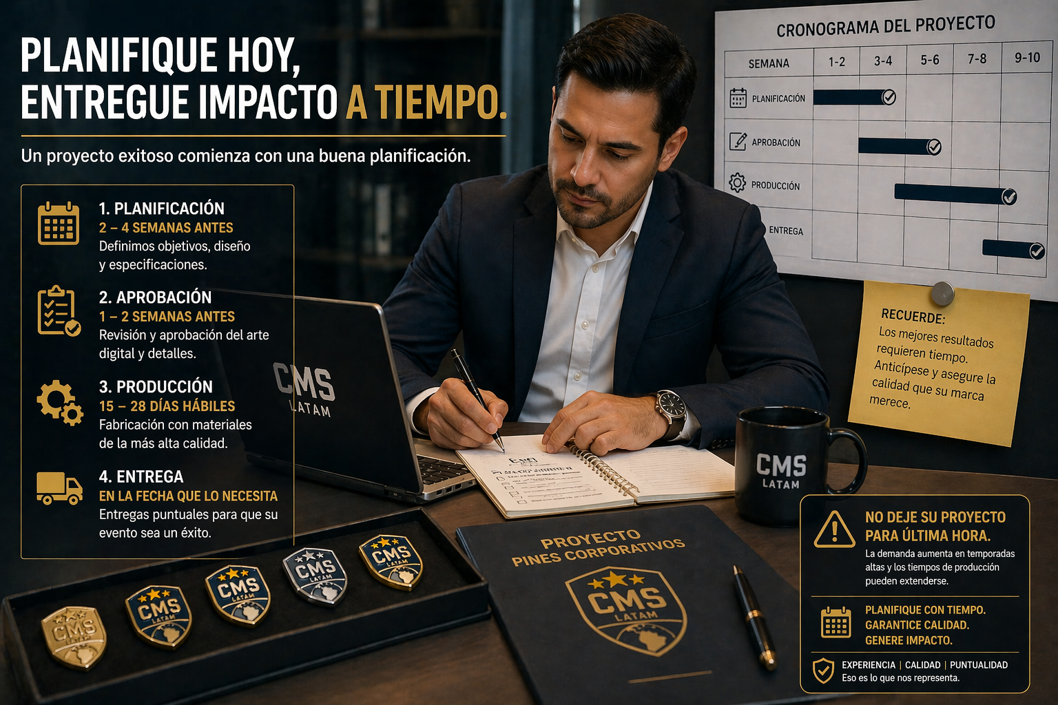 como evitar errores al ordenar pines corporativos en empresas