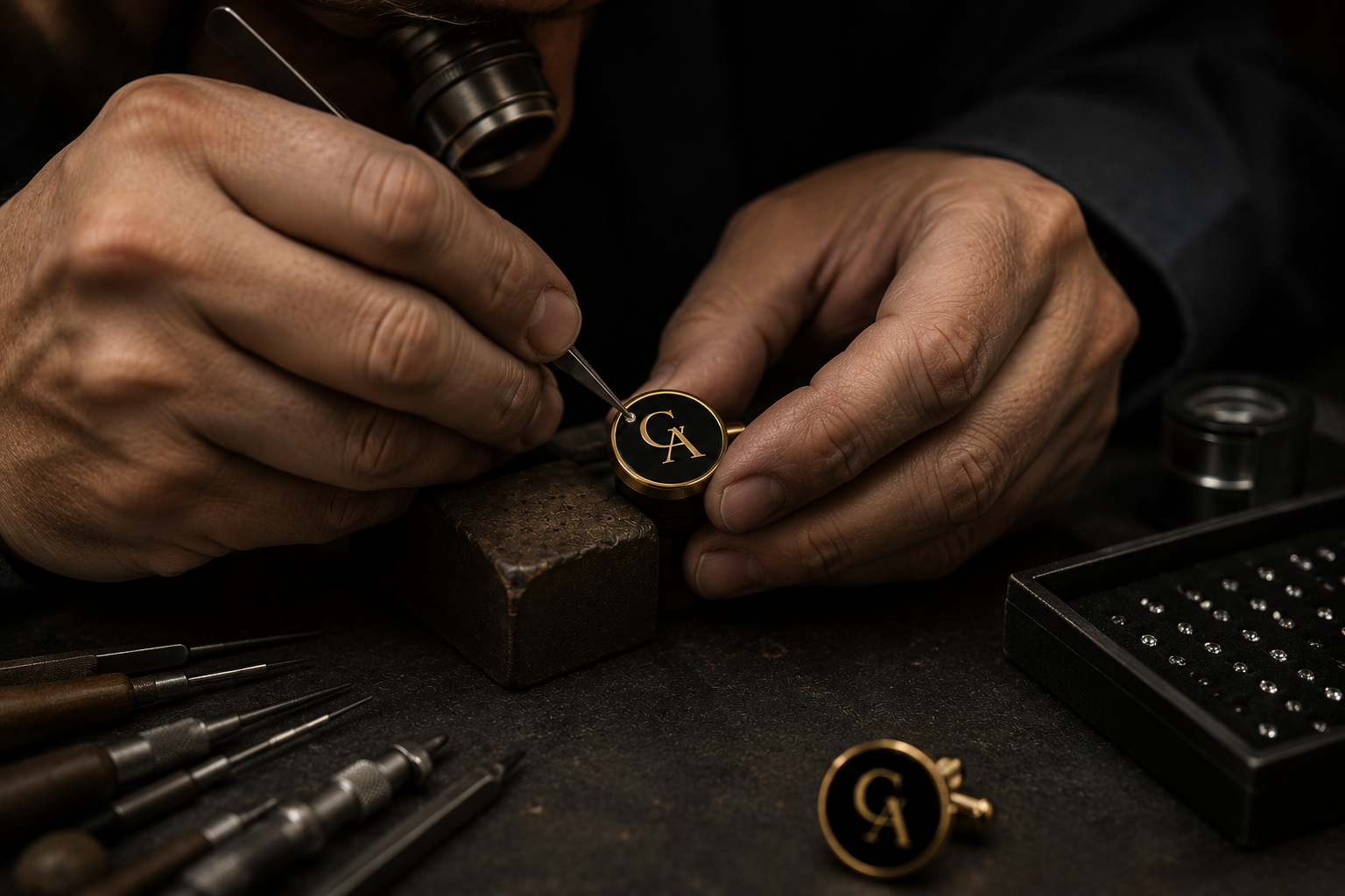 Proceso de fabricación de joyería corporativa premium
